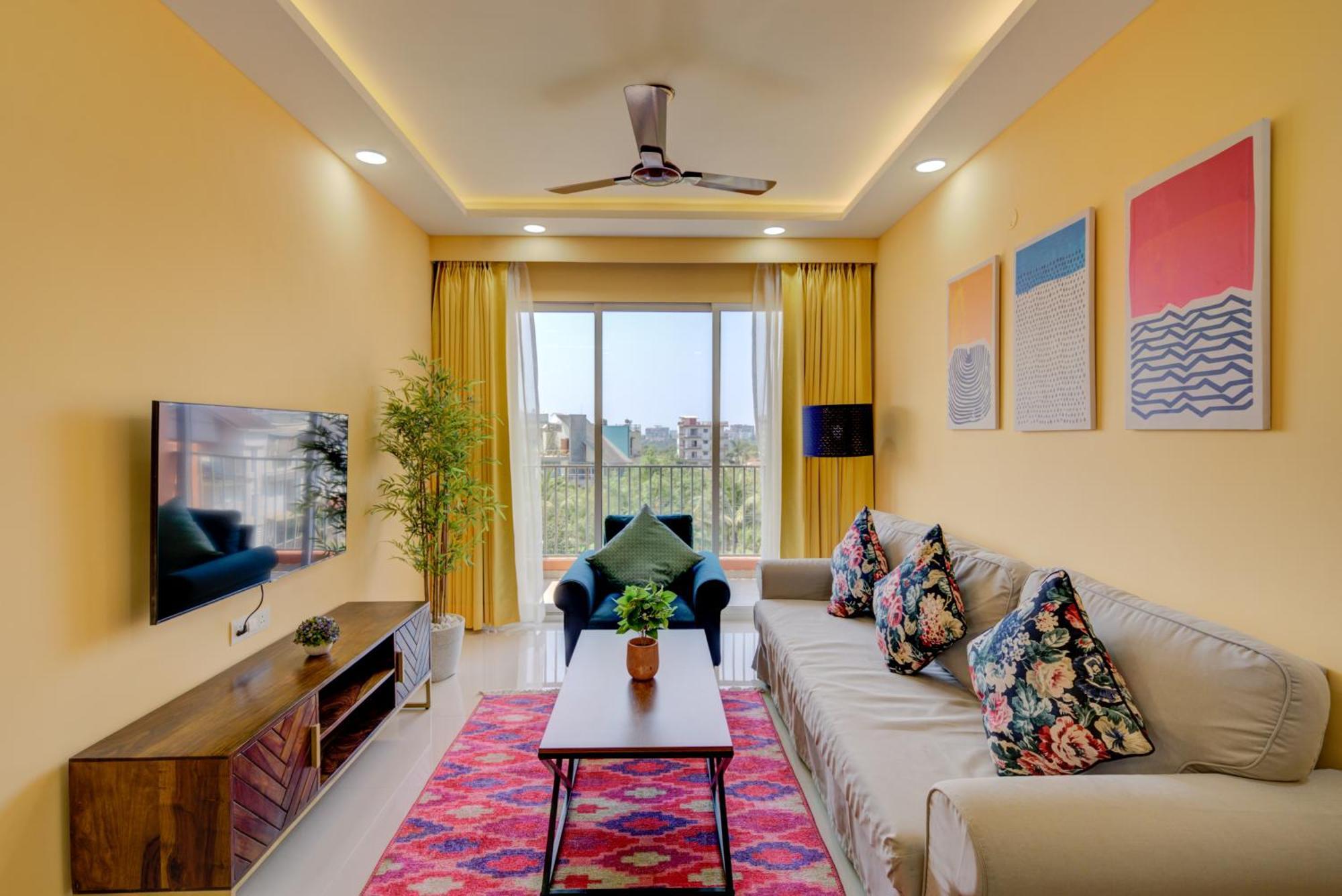 Luxe 2Bhk 10Min From Goi Airport With Pool Access Apartment ดาโบลิม ภายนอก รูปภาพ
